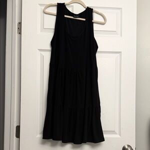 Elegant Black Sleeveless Mini Dress